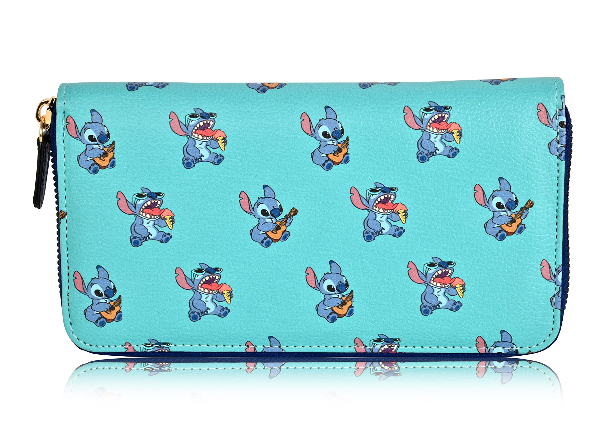 Lilo and Stitch Zip Wallet - Lilo and Stitch Zip Wallet (Light Blue Stitch)