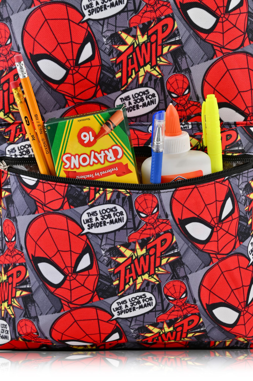 Marvel Spiderman Backpack for School - 16" Small Kids Bookbag Knapsack for Boys, Girls, Toddlers