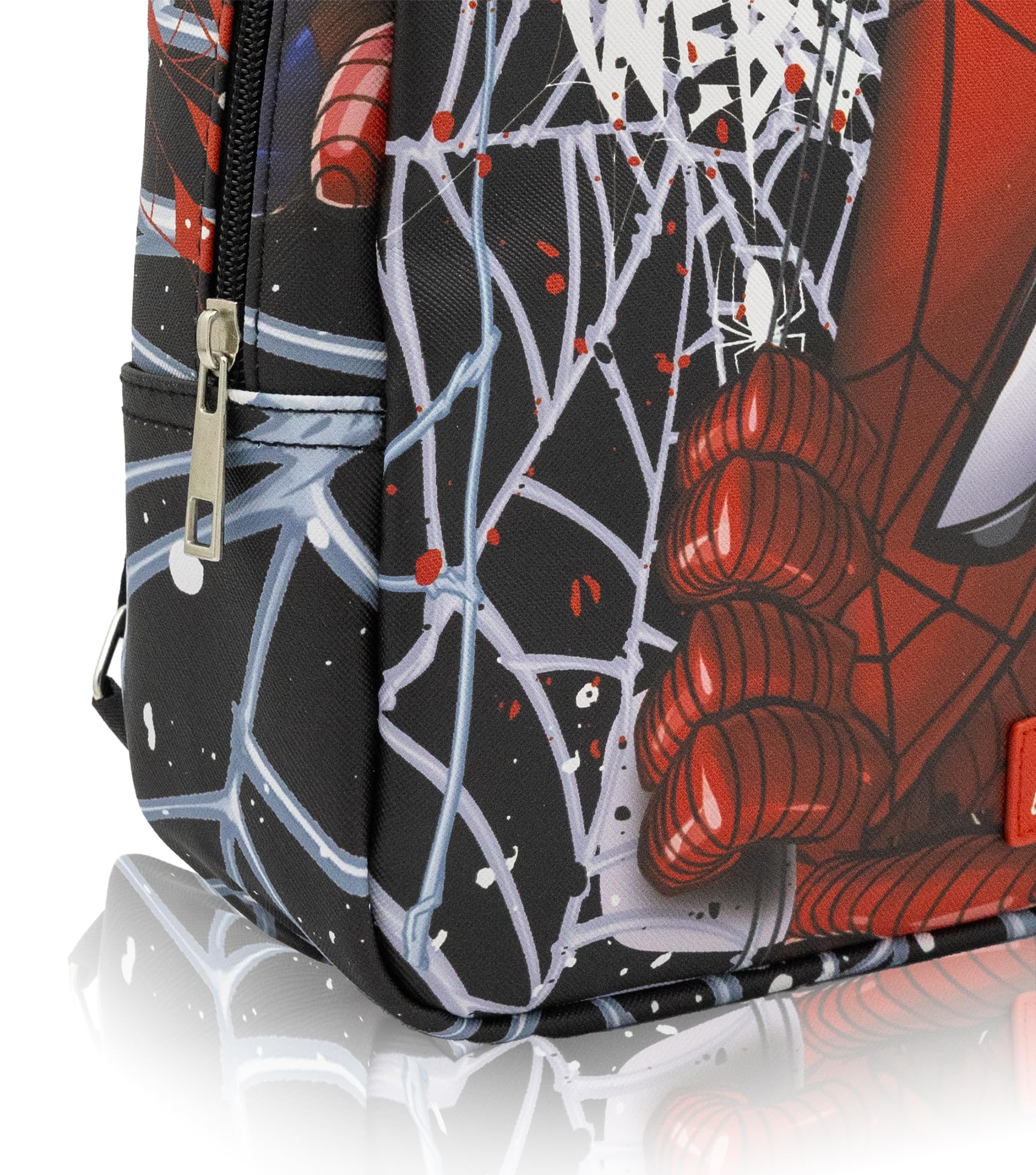 Marvel Spiderman Mini Backpack for Kids & Adults | 10" PU Leather Backpack Purse | Toddler Travel Bag, Small Bookbag for School, Travel, or Everyday Use | Ages 3+
