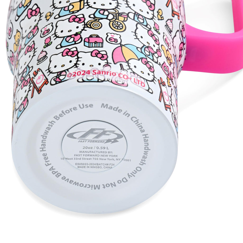 Sanrio Hello Kitty Tumbler Insulated Stainless Steel Water Bottle with Straw | 20 Oz Insulated Water Bottle Thermos