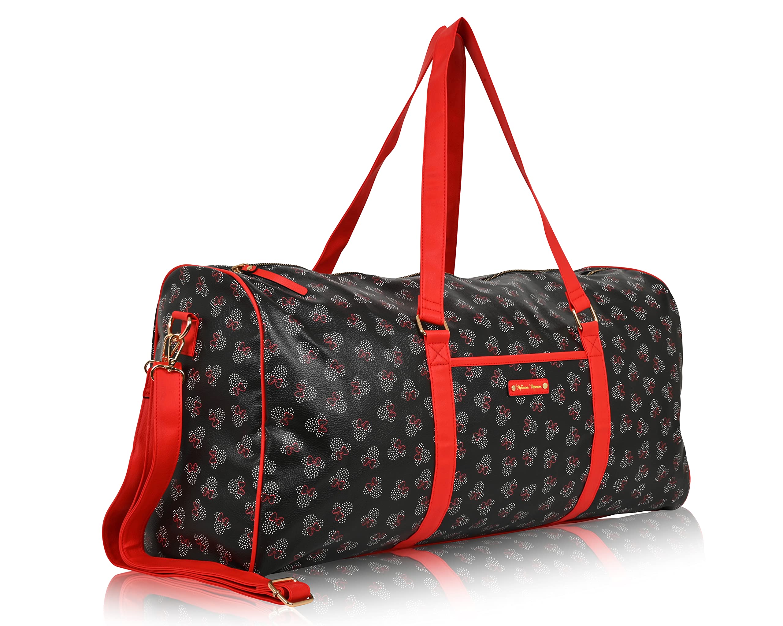 Mickey Mouse Overnight Duffle Bag - Mickey & Minnie Mouse Classic Premium Overnight Duffle Bag
