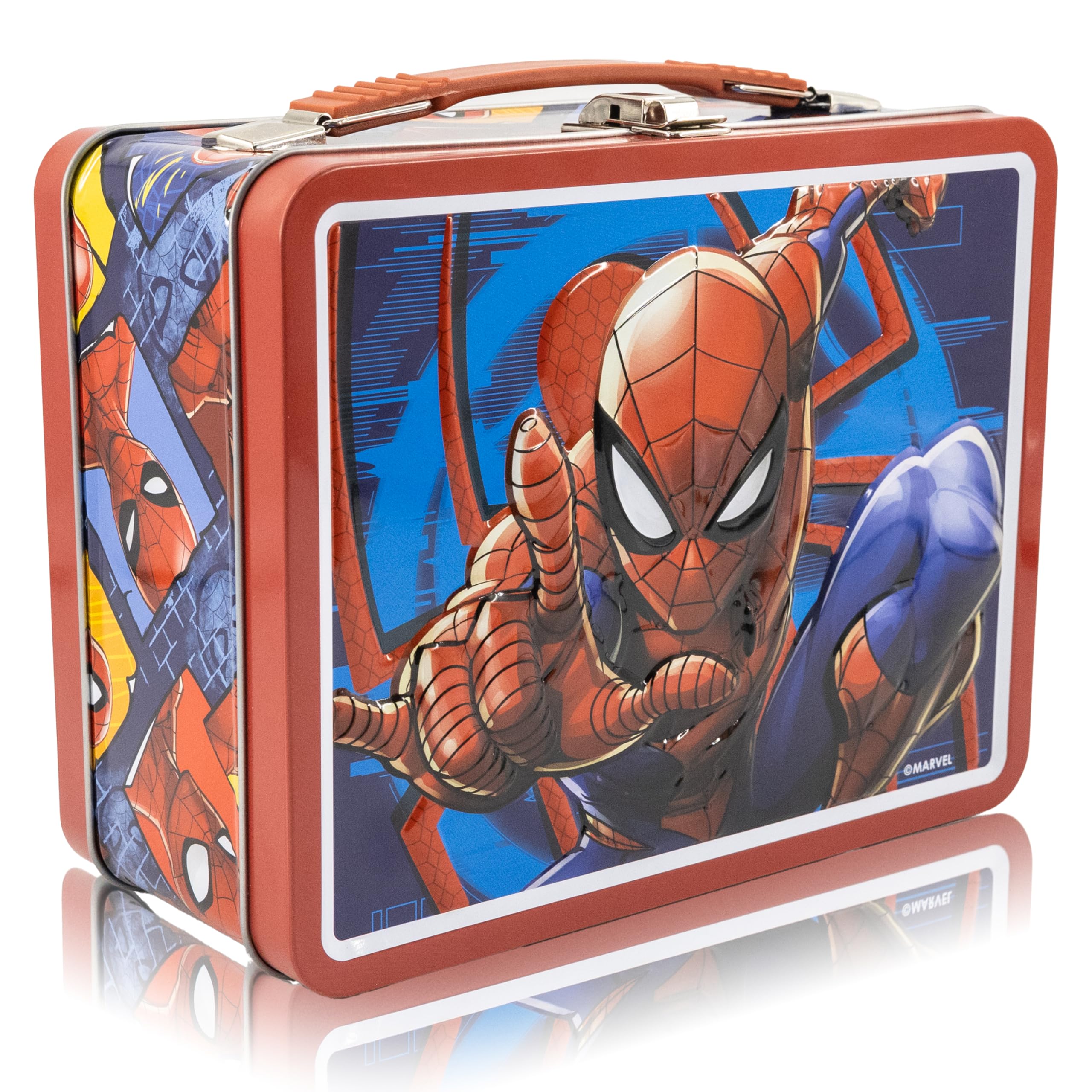 Fast Forward Stitch, Spiderman, Bluey or Hello Kitty Tin Lunch Box for Kids | Stitch Tin Lunchbag for Boys, Girls, Unisex