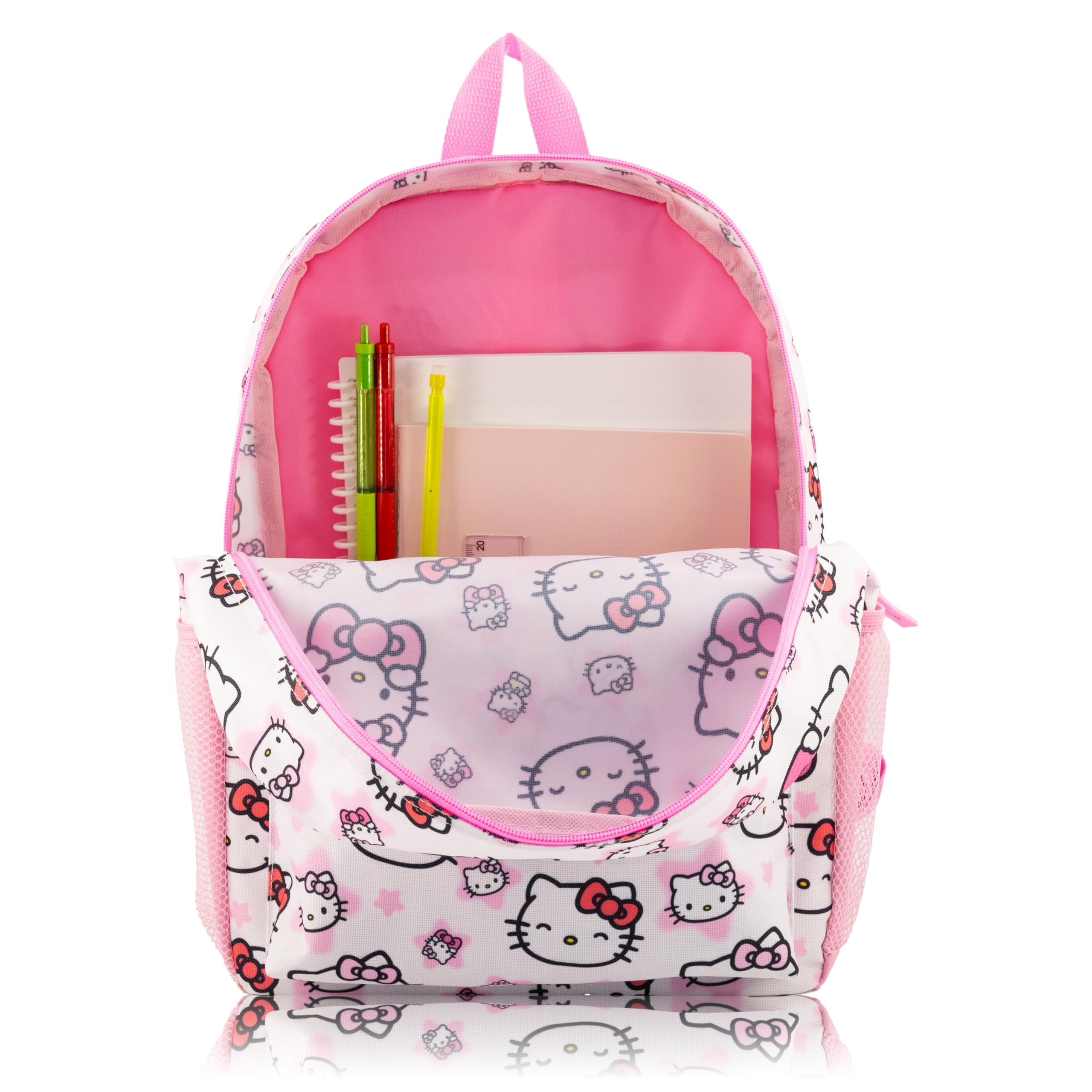 Fast Forward Hello Kitty, Bluey, Stitch or Strawberry Shortcake Backpack for Kids | Classic Bookbag for Girls, Boys, Unisex