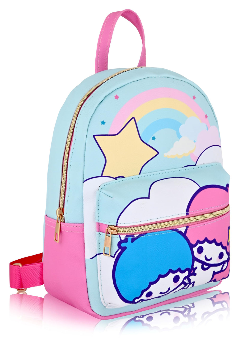 Fast Forward Sanrio Hello Kitty and Friends Backpack for Women, Men, Unisex | Cute PU Leather 10" Mini Backpack