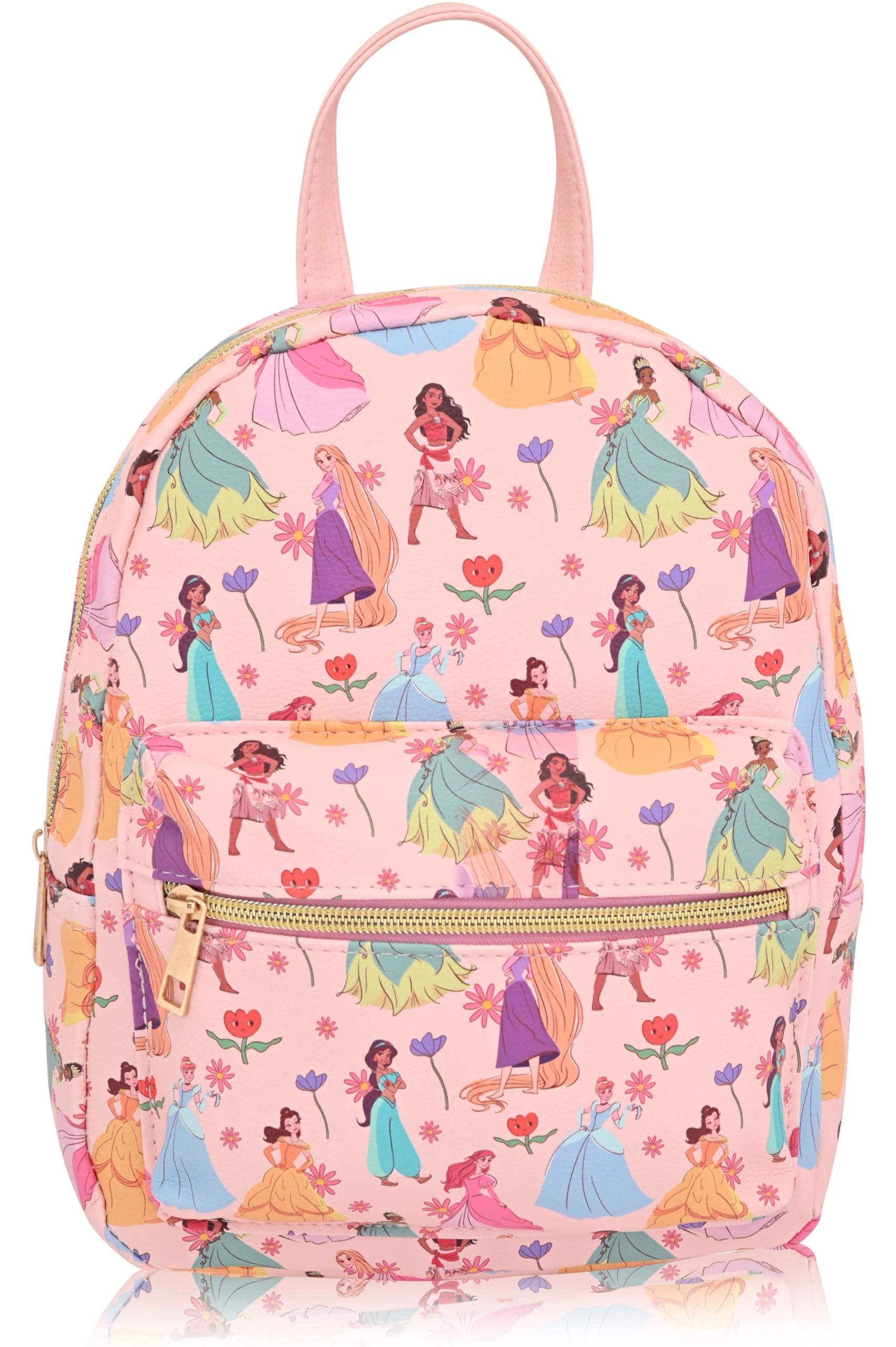 Disney Princess Backpack for Women, Men, Unisex | Cute PU Leather 10" Mini Backpack Purse | Princess Bag & Accessories